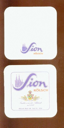 Bierdeckel sion kölsch - bierdeckel,