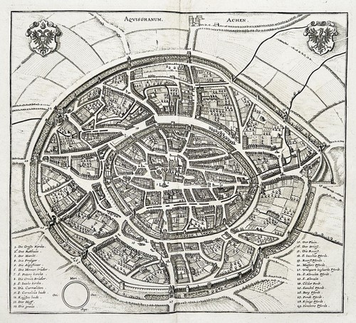 Aachen ansicht stadtplan - aachen,