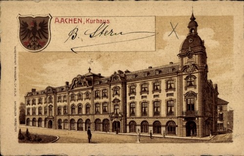 Wappen litho aachen - wappen,