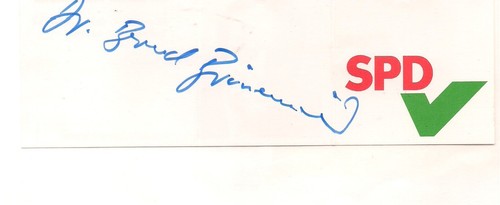 Autogramm bernd brunnermeier - autogramm,